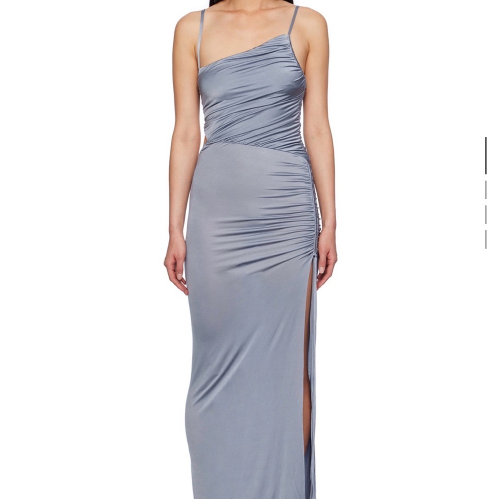 Bec+Bridge blue Ariel asymmetric maxi dress NWT never worn, tagged at $300